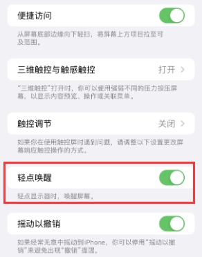 桑珠孜苹果授权维修站分享iPhone轻点无法唤醒怎么办 