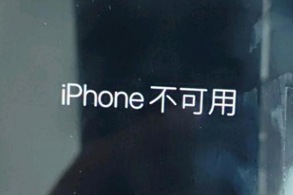 桑珠孜苹果服务网点分享锁屏界面显示“iPhone 不可用”如何解决 