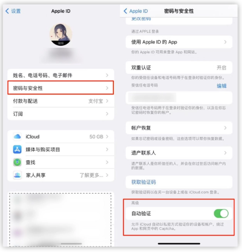 桑珠孜苹果手机维修分享iOS 16 自动验证功能开启方法 