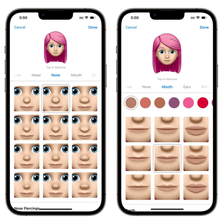 桑珠孜苹果手机维修分享​iOS 16中的拟我表情有了哪些变化和升级 