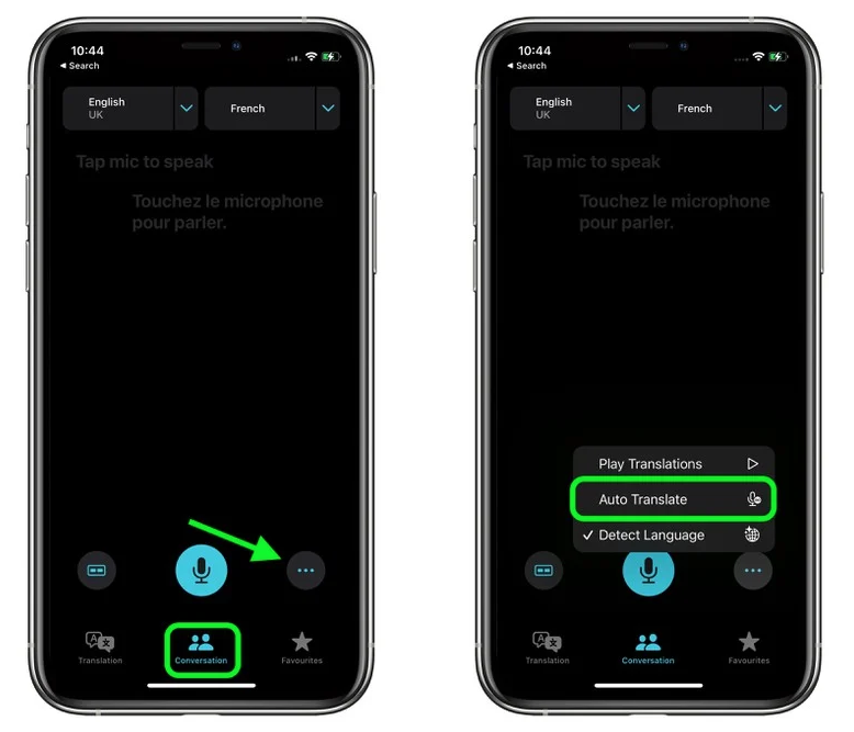 桑珠孜苹果手机维修分享iOS 15 “翻译” App 新改进 