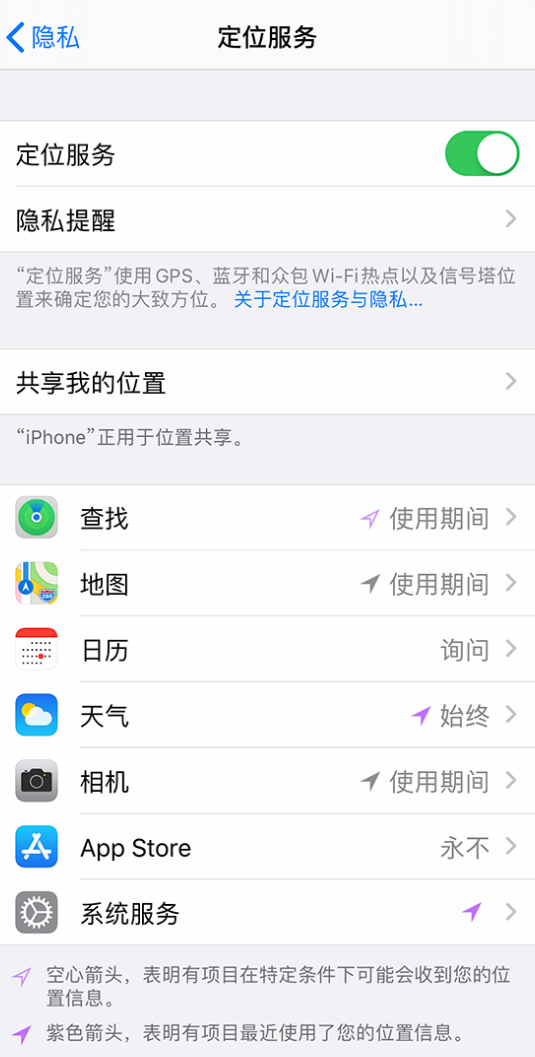 桑珠孜苹果手机维修分享iPhone 状态栏中时间显示为蓝色图标是什么情况 